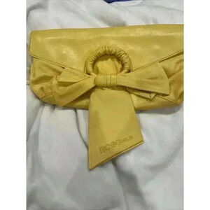 BCBgirls Yellow Bow Clutch Purse